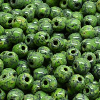 Round Druck Beads - Big Hole 1,5mm (111-19003-06x06-23980-86800-33311)