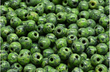Round Druck Beads - Big Hole 1,5mm (111-19003-06x06-23980-86800-33311)