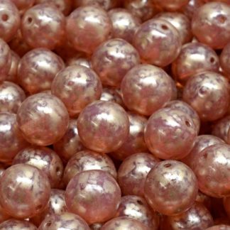 Round Druck Beads 8x8mm (111-19001-08x08-71010-86710)