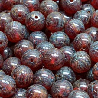 Round Druck Beads 8x8mm (111-19001-08x08-70350-86800)