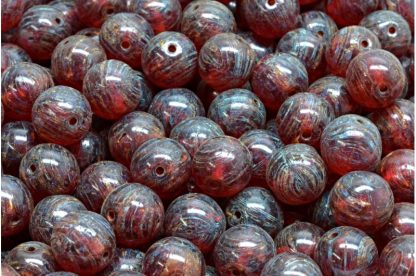 Round Druck Beads 8x8mm (111-19001-08x08-70350-86800)