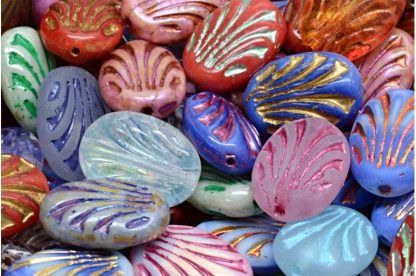 Oval With Lines 17x12mm (111-95017-17x12-00001-mix)