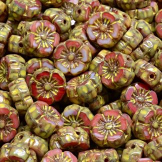 Hawaian Flower Beads 8x8mm (991-01202-08x08-R2393-86800-33303)