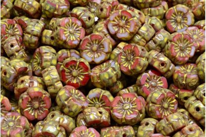 Hawaian Flower Beads 8x8mm (991-01202-08x08-R2393-86800-33303)