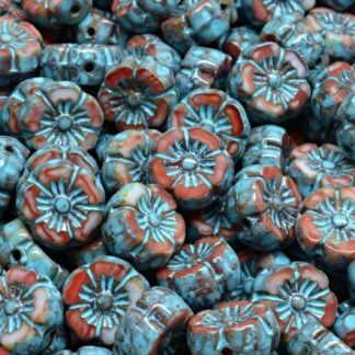 Hawaian Flower Beads 8x8mm (991-01202-08x08-R2393-86800-33309)
