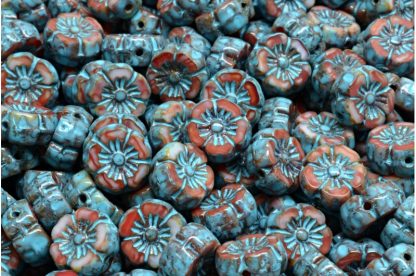 Hawaian Flower Beads 8x8mm (991-01202-08x08-R2393-86800-33309)