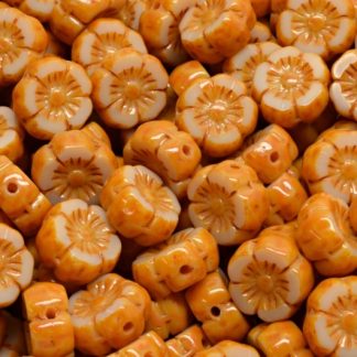 Hawaian Flower Beads 8x8mm (991-01202-08x08-13020-33302)