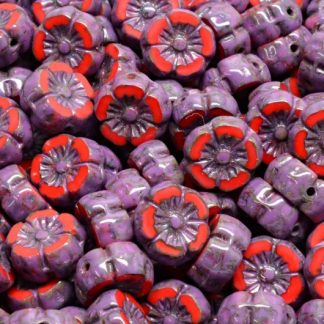 Hawaian Flower Beads 8x8mm (991-01202-08x08-93200-86800-33306)