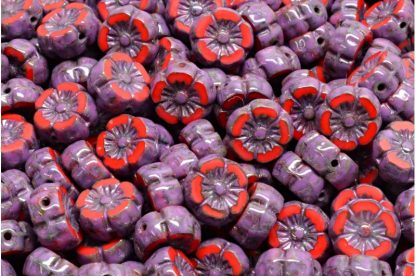 Hawaian Flower Beads 8x8mm (991-01202-08x08-93200-86800-33306)