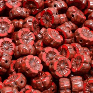 Hawaian Flower Beads 8x8mm (991-01202-08x08-93200-86800-33307)