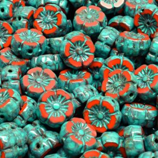 Hawaian Flower Beads 8x8mm (991-01202-08x08-93200-86800-33309)