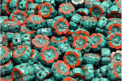 Hawaian Flower Beads 8x8mm (991-01202-08x08-93200-86800-33309)