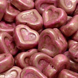 Heart Beads 14x12mm (111-77779-12x14-02010-84305-86750)