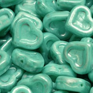 Heart Beads 14x12mm (111-77779-12x14-54210-86700)