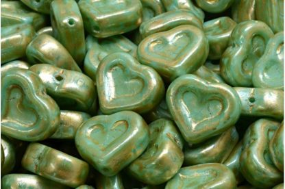 Heart Beads 14x12mm (111-77779-12x14-54210-86710)