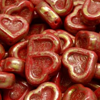 Heart Beads 14x12mm (111-77779-12x14-93200-86720)