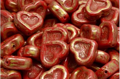 Heart Beads 14x12mm (111-77779-12x14-93200-86720)