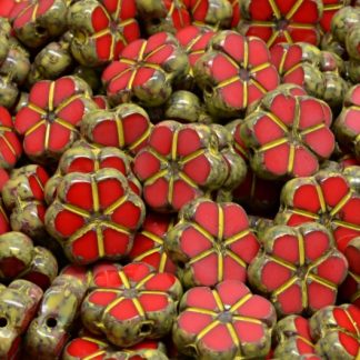 TCB Flower Beads 10x10mm (991-99127-10x10-93200-86800-33303)