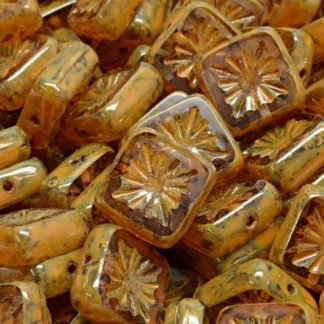 TCB Squared Kiwi Beads 10x10mm (991-99116-10x10-00030-86800-33302)
