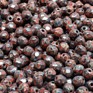 Firepolished Round Beads 4mm (151-19001-04x04-23980-86800-33307)