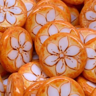 Flower Coin Beads 18x18mm (991-99131-18x18-03000-33302)