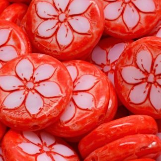 Flower Coin Beads 18x18mm (991-99131-18x18-03000-33307)