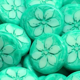 Flower Coin Beads 18x18mm (991-99131-18x18-03000-33310)