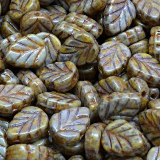 Mint Leaf Beads 10x8mm (111-30442-10x08-02010-65329)