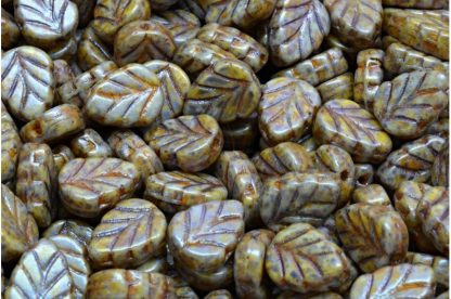 Mint Leaf Beads 10x8mm (111-30442-10x08-02010-65329)