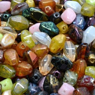 Long Bicone Beads 8x6mm (111-29805-08x06-00001-mix)