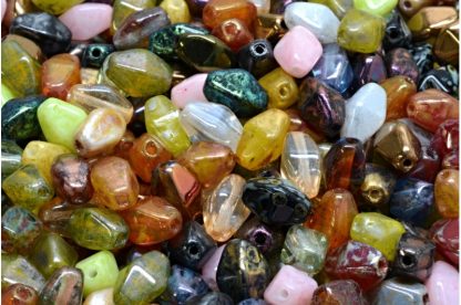 Long Bicone Beads 8x6mm (111-29805-08x06-00001-mix)