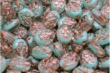 Shamrock Oval Beads 10x8mm (111-23201-10x08-56218-54324)