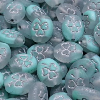Shamrock Oval Beads 10x8mm (111-23201-10x08-56218-84100-54301)