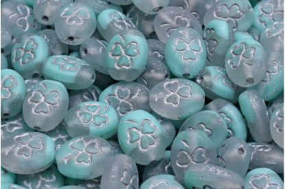 Shamrock Oval Beads 10x8mm (111-23201-10x08-56218-84100-54301)