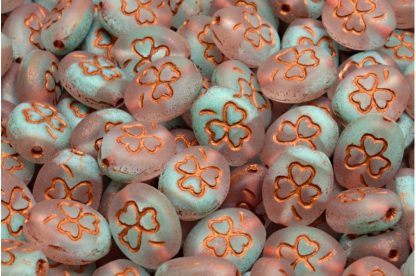 Shamrock Oval Beads 10x8mm (111-23201-10x08-56218-84100-54319)
