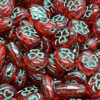 Shamrock Oval Beads 10x8mm (111-23201-10x08-90070-54316)