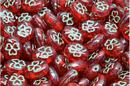 Shamrock Oval Beads 10x8mm (111-23201-10x08-90070-54322)