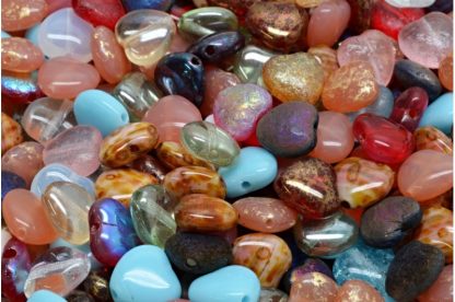 Heart Beads 8x8mm (111-79001-08x08-00001-mix)