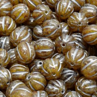 Melon Beads 8x8mm (111-19201-08x08-R0812-86800-54301)