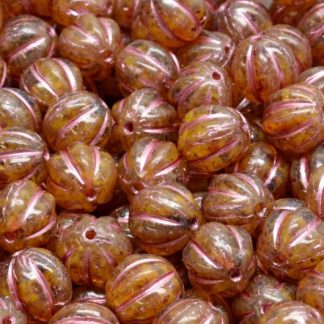 Melon Beads 8x8mm (111-19201-08x08-R0812-86800-54321)