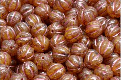 Melon Beads 8x8mm (111-19201-08x08-R0812-86800-54321)