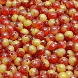 Round Druck Beads 4mm (111-19001-04x04-90080-02010-34302)