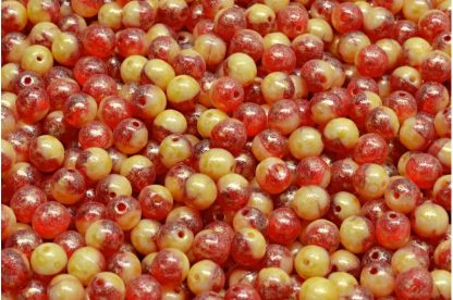 Round Druck Beads 4mm (111-19001-04x04-90080-02010-34302)