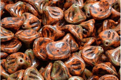 Daylily Flower Beads 10x8mm (111-00320-10x08-93120-86800)