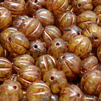 Melon Beads 8x8mm (111-19201-08x08-R0812-86800-54307)