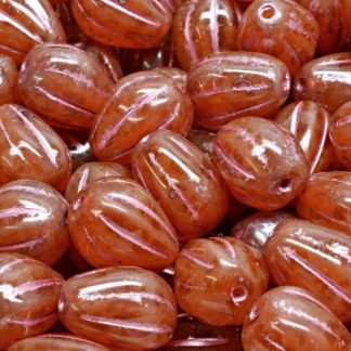 Drop Melon Beads 11x9mm (111-30283-11x09-71010-86800-54321)
