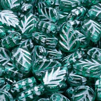 Mint Leaf Beads 10x8mm (111-30442-10x08-50720-54301)