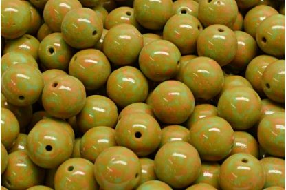 Round Druck Beads 8mm (111-19001-08x08-63130-33302)