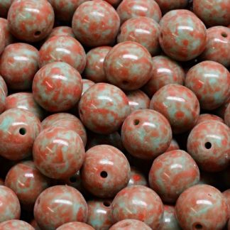 Round Druck Beads 8mm (111-19001-08x08-63130-33307)