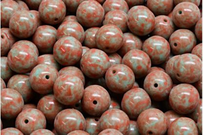 Round Druck Beads 8mm (111-19001-08x08-63130-33307)